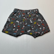 Load image into Gallery viewer, Unisex Dr Seuss, Cat in the Hat shorts, elasticated, GUC, size 0,  