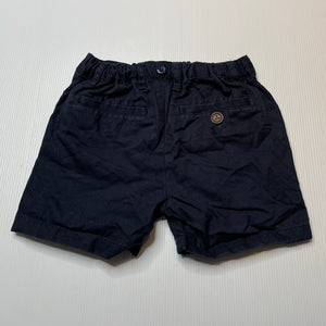 Boys Next, navy cotton shorts, adjustable, GUC, size 2-3,  
