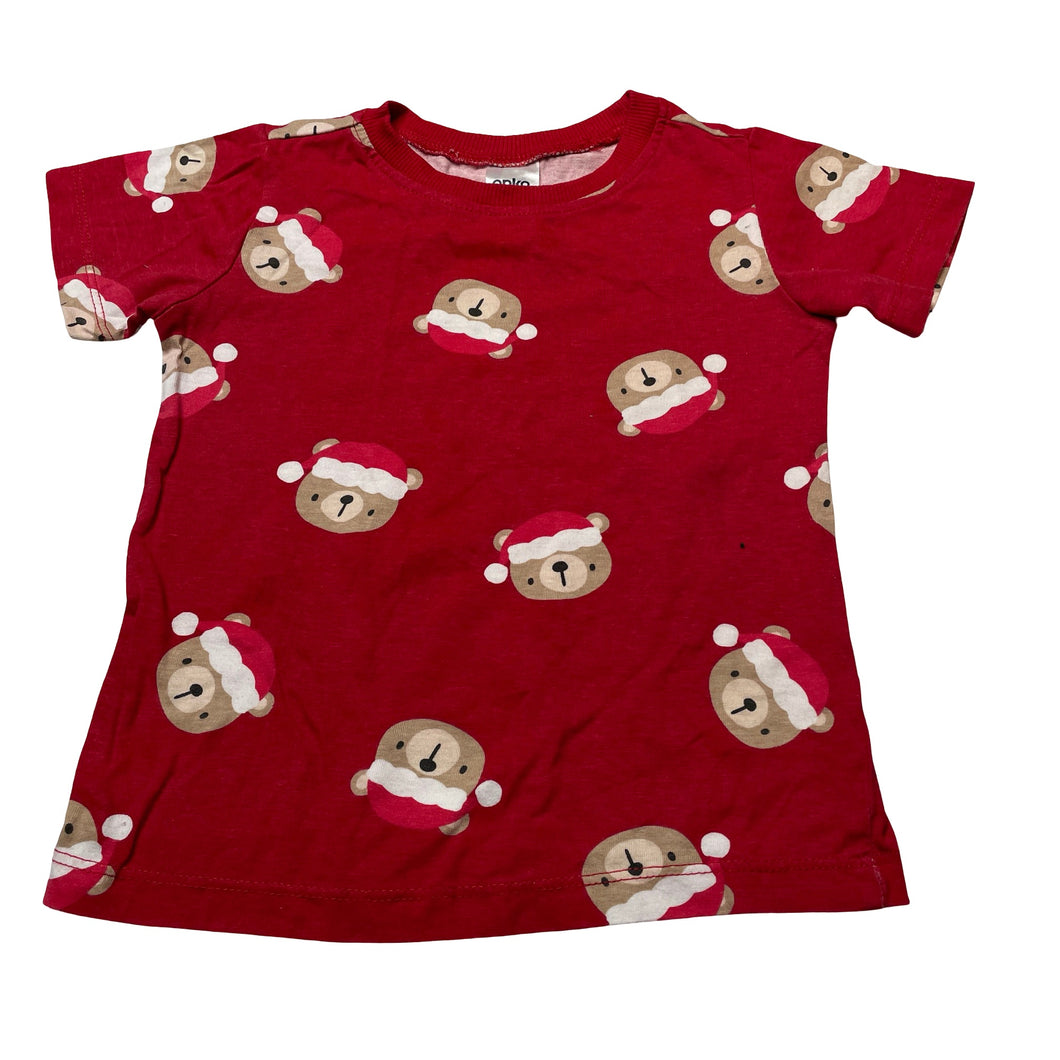 Unisex Anko, cotton Christmas tee / top, EUC, size 2,  