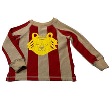 Load image into Gallery viewer, Boys Olive and The Captain, striped lightweight sweater / long sleeve top, tiger, EUC, size 1,  