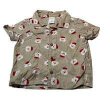 Load image into Gallery viewer, Boys Baby Berry, lightweight cotton Christmas short sleeve shirt, EUC, size 2,  