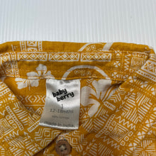 Load image into Gallery viewer, Boys Baby Berry, lightweight cotton short sleeve shirt, EUC, size 1,  