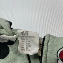 Load image into Gallery viewer, Boys H&amp;M, Disney Mickey Mouse organic cotton fleece lined zip hoodie sweater, GUC, size 0000-000,  