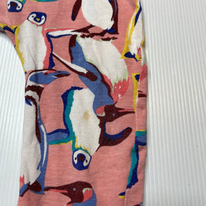 Girls Bonds, stretchy leggings, penguins, mark left knee, FUC, size 0,  