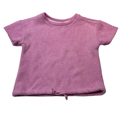 Girls Mango, pink knit short sleeve top, GUC, size 4,  