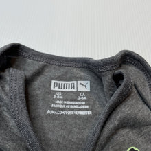Load image into Gallery viewer, Unisex Puma, grey marle bodysuit / romper, EUC, size 00,  
