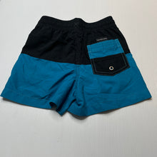 Load image into Gallery viewer, Boys Quiksilver, blue &amp; black board shorts, elasticated, EUC, size 2,  