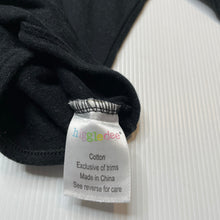 Load image into Gallery viewer, Unisex Higgledee, black cotton bodysuit / romper, GUC, size 1,  