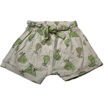 Load image into Gallery viewer, Unisex Baby Berry, lightweight cotton shorts, elasticated, pears, GUC, size 1,  