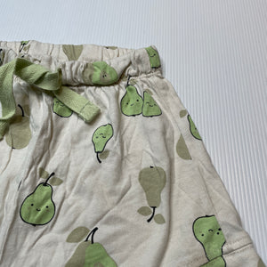 Unisex Baby Berry, lightweight cotton shorts, elasticated, pears, GUC, size 1,  