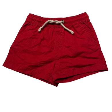Boys Baby Berry, red stretch cotton shorts, elasticated, GUC, size 1,  