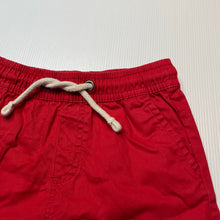 Load image into Gallery viewer, Boys Baby Berry, red stretch cotton shorts, elasticated, GUC, size 1,  