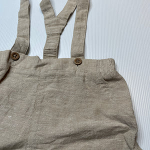 Boys Baby Baby, cotton / linen shorts, elasticated, GUC, size 1,  