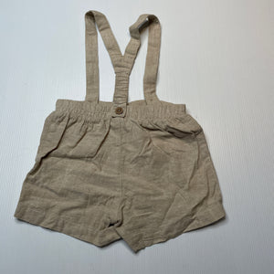 Boys Baby Baby, cotton / linen shorts, elasticated, GUC, size 1,  