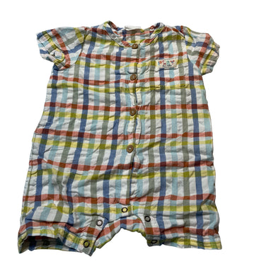 Boys Jack & Milly, lightweight organic cotton romper, GUC, size 1,  