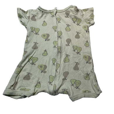 Unisex Baby Berry, soft cotton zip romper, pears, GUC, size 1,  