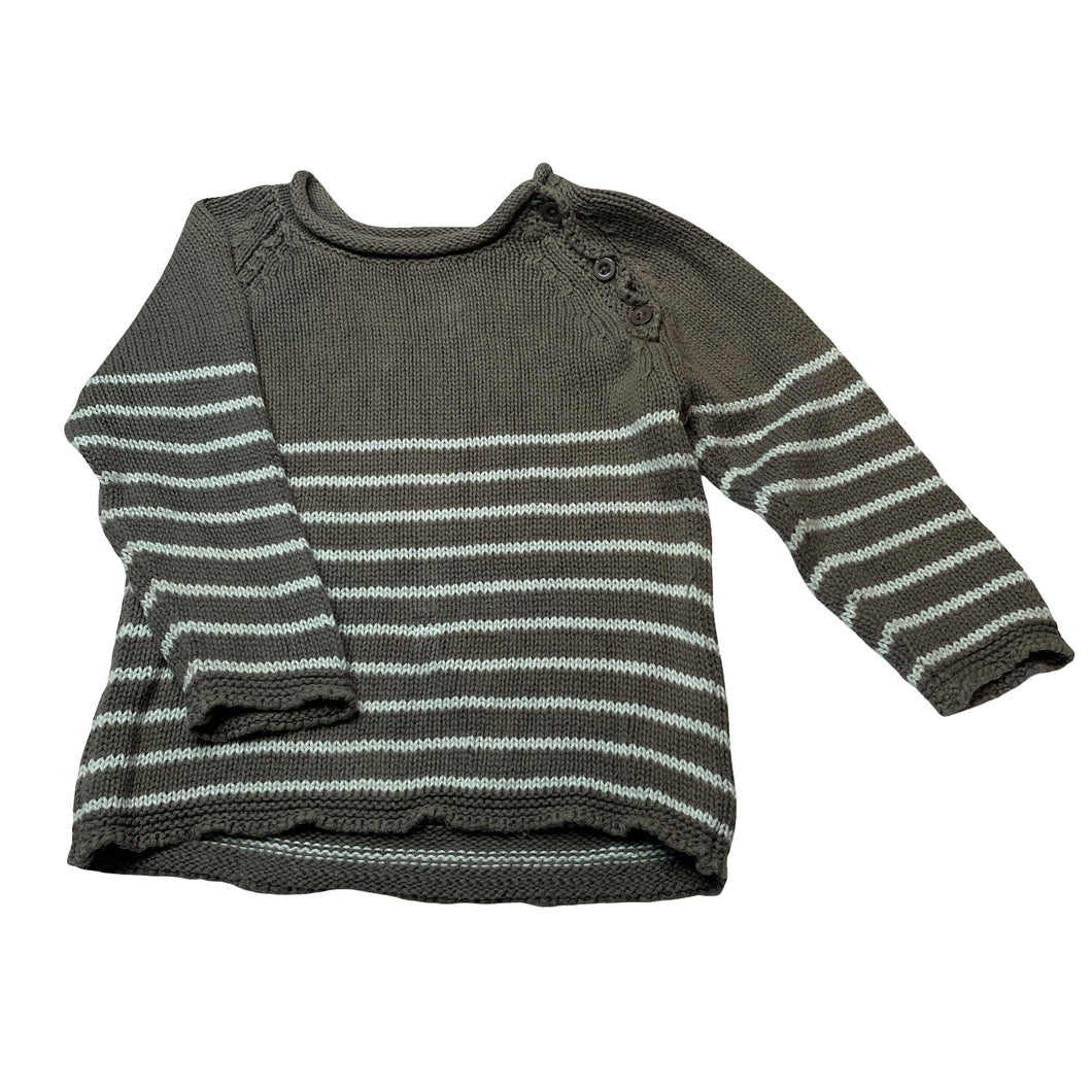Unisex Tiny Little Wonders, knitted cotton sweater / jumper, GUC, size 0,  