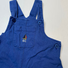 Load image into Gallery viewer, Boys Sportscraft, embroidered stretch cotton overalls / shortalls, GUC, size 2,  