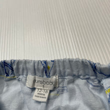 Load image into Gallery viewer, Boys purebaby, lightweight organic cotton / linen romper / shortalls, EUC, size 1,  