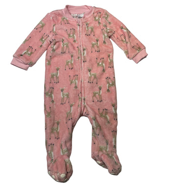 Girls Dymples, soft fleece zip coverall / romper, GUC, size 0,  