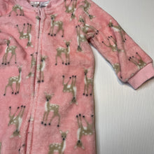 Load image into Gallery viewer, Girls Dymples, soft fleece zip coverall / romper, GUC, size 0,  