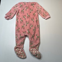 Load image into Gallery viewer, Girls Dymples, soft fleece zip coverall / romper, GUC, size 0,  