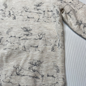 Unisex stretchy, long sleeve tee / top, FUC, size 0,  