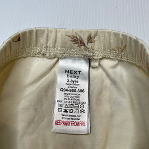 Girls Next, soft feel stretchy floral leggings / bottoms, EUC, size 2-3,  