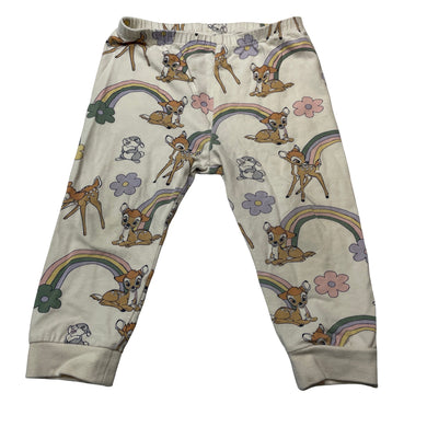 Girls Disney, Bambi stretchy pyjama pants / bottoms, GUC, size 1,  