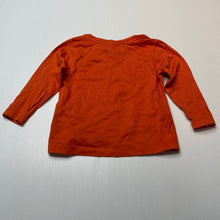 Load image into Gallery viewer, Girls Anko, orange cotton long sleeve tee / top, GUC, size 1,  