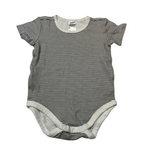 Load image into Gallery viewer, Unisex Anko, striped organic cotton bodysuit / romper, FUC, size 0,  