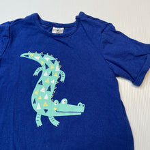 Load image into Gallery viewer, Boys Target, blue stretchy romper, crocodile, GUC, size 2,  