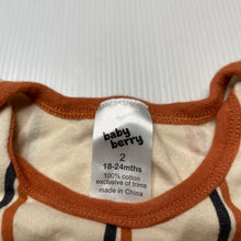 Load image into Gallery viewer, Boys Baby Berry, striped cotton bodysuit / romper, GUC, size 2,  