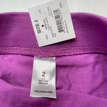 Load image into Gallery viewer, Girls K-Mart, purple cotton skirt, elaticated, NEW, size 2,  