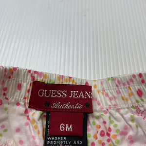 Girls Guess Jeans, lightweight cotton skirt, elasticated, EUC, size 6 months,  