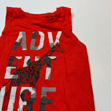 Load image into Gallery viewer, Boys Brilliant Basics, red cotton singlet / tank top, EUC, size 1,  