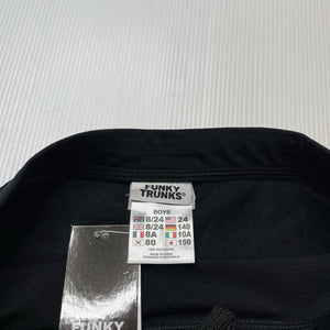 Boys FUNKY TRUNKS, black classic swim bottoms, NEW, size 8,  