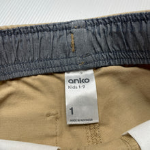 Load image into Gallery viewer, Boys Anko, stretch cotton shorts, elasticated, EUC, size 1,  