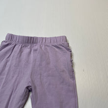 Load image into Gallery viewer, Girls Dymples, purple ruffle leggings / bottoms, EUC, size 000,  