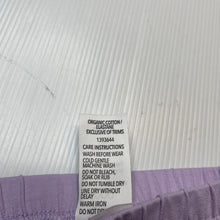 Load image into Gallery viewer, Girls Dymples, purple ruffle leggings / bottoms, EUC, size 000,  
