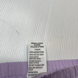 Girls Dymples, purple ruffle leggings / bottoms, EUC, size 000,  