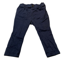 Load image into Gallery viewer, Boys Target, navy stretch cotton chino pants, adjustable, Inside leg: 26.5cm, GUC, size 1,  