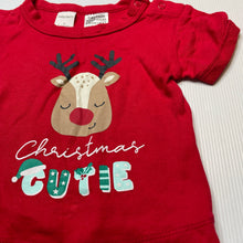 Load image into Gallery viewer, Unisex Baby Berry, cotton Christmas tee / top, GUC, size 0,  