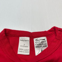 Load image into Gallery viewer, Unisex Baby Berry, cotton Christmas tee / top, GUC, size 0,  