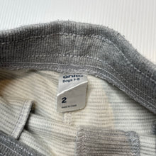 Load image into Gallery viewer, Boys Anko, grey ribbed track pants, elasticated, Inside leg: 29.5cm, EUC, size 2,  