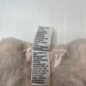 Girls Baby Baby, soft feel faux fur vest, EUC, size 000,  
