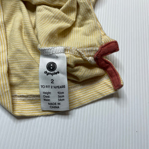 Boys Dymples, cotton long sleeve tee / top, lion, GUC, size 2,  