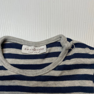 Unisex Next, soft feel cotton bodysuit / romper, EUC, size 0,  
