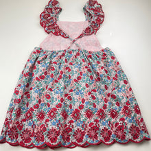 Load image into Gallery viewer, Girls Cotton On, lined floral cotton summer dress, GUC, size 6, L: 65cm