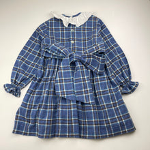 Load image into Gallery viewer, Girls Os Patinhos, vintage cotton lined long sleeve dress, Made in Portugal, GUC, size 4, L: 52cm